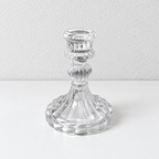 CouldNook Decorative Glass Candle Holder - Sculpted Shapes