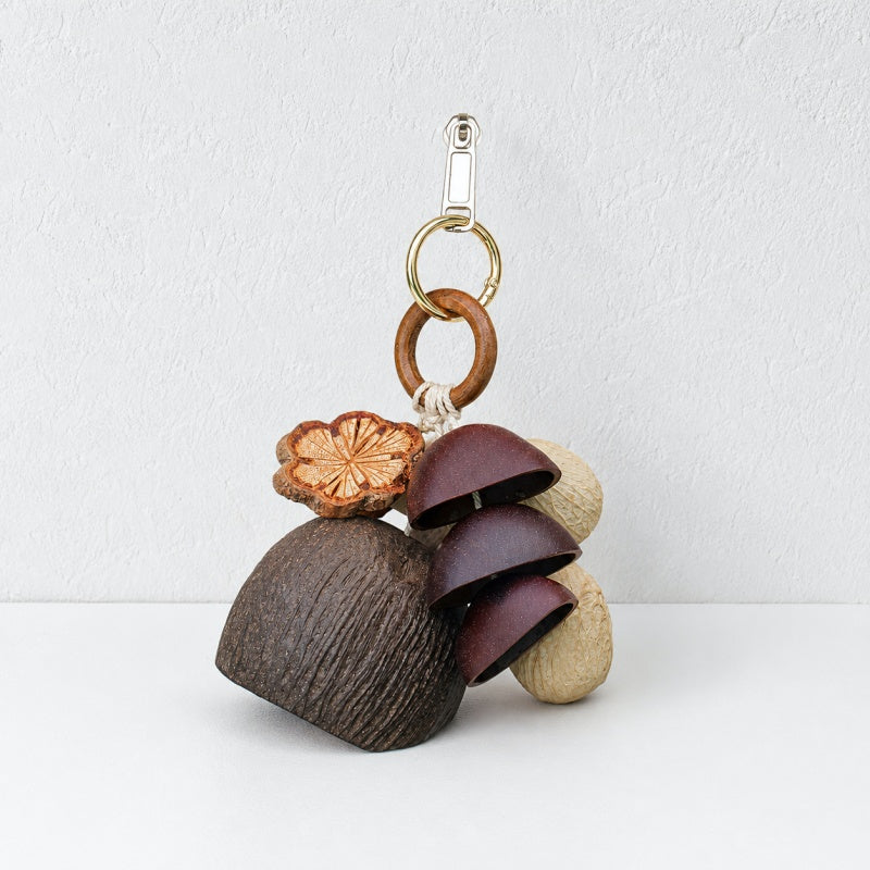 CouldNook Natural Seed Bag Charm - Forest Nut Pendant