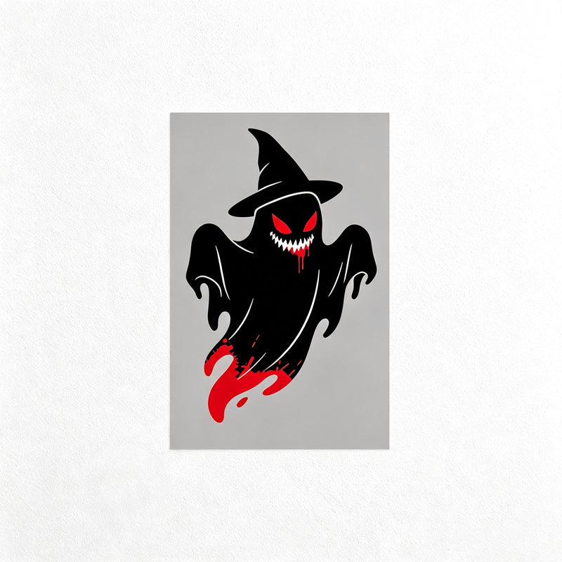 CouldNook Halloween Spooky Static Window Clings‑Reaper Skeleton Ghost Pumpkin Decor