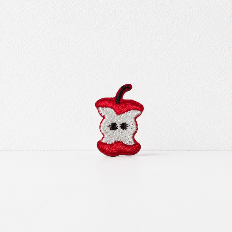 CouldNook Apple Star Embroidered Patch - Small Red Fruit Designs