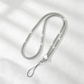 CouldNook Rhinestones Set Neck Phone Lanyard with Heart-Shaped Links