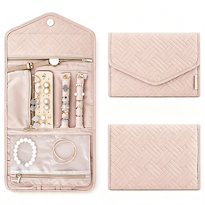 CouldNook Large Jewelry Roll Organizer Bag - Light Household Accent