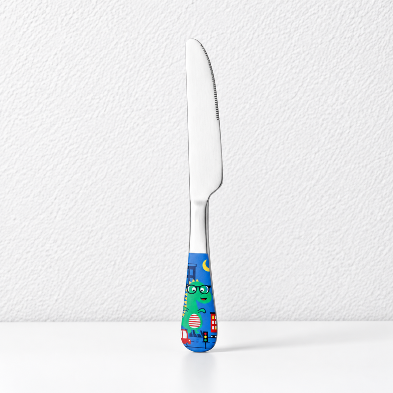 CouldNook Children Flatware - Colorful Cartoon Animal Handles Accent