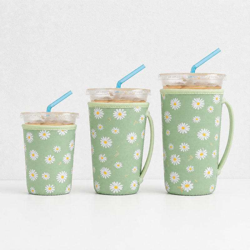 CouldNook Neoprene Cup Carrier - Patterned Body and Side Strap