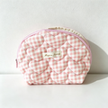 CouldNook Quilted Shell Shaped  Cosmetic Bag - Vanity Storage Accent