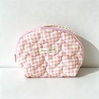 CouldNook Quilted Shell Shaped  Cosmetic Bag - Vanity Storage Accent