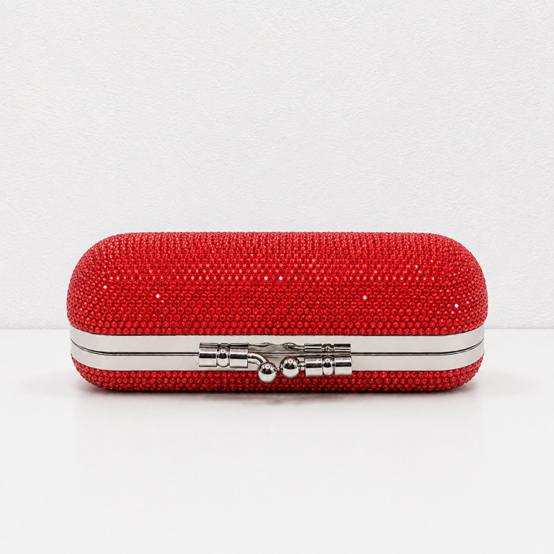 CouldNook Rhinestone Lipstick Case - Crystal Mirror Box