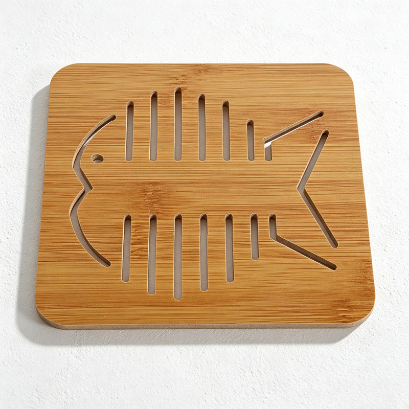 CouldNook Bamboo Openwork Trivet - Nine Decorative Shaped Designs
