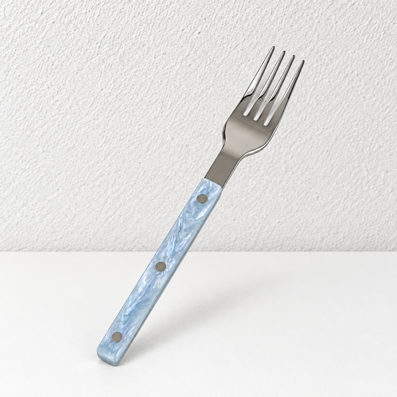 Marbled Handle Flatware - Straight Grips and Round Rivets