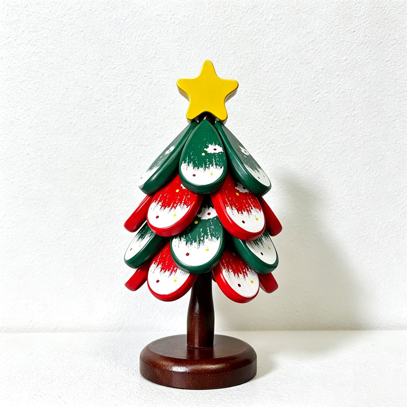 CouldNook Christmas Tree Trivet Set - Red and Green Layers