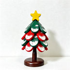 CouldNook Christmas Tree Trivet Set - Red and Green Layers