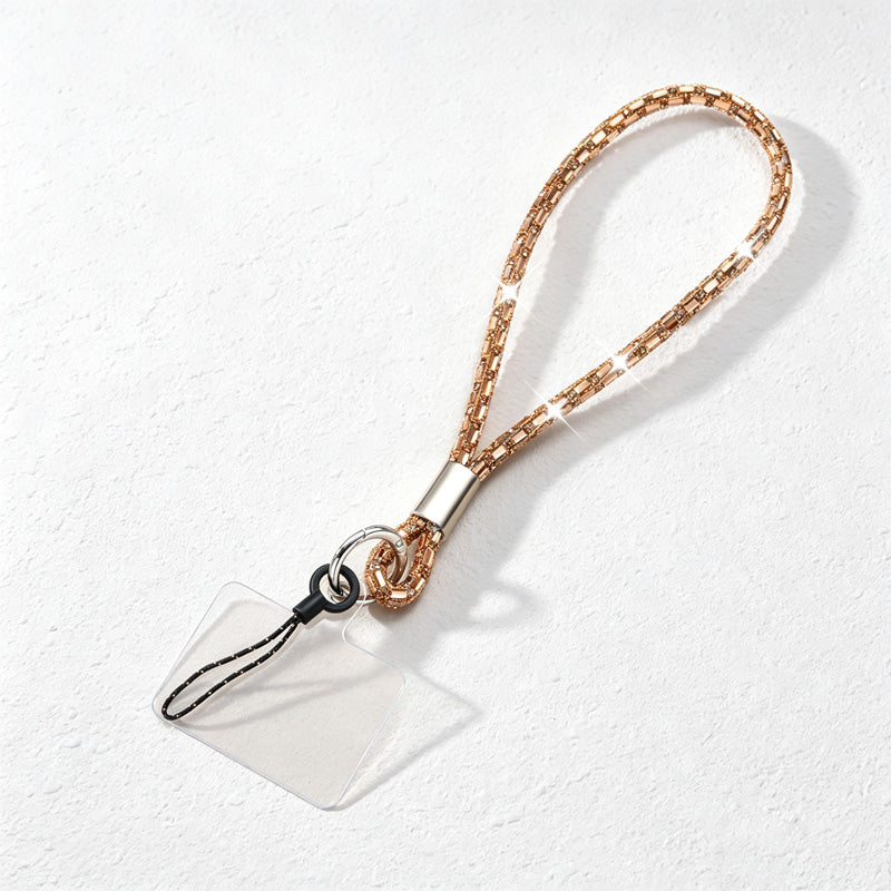 CouldNook Rhinestones Set Phone Strap with Figure-Eight Links