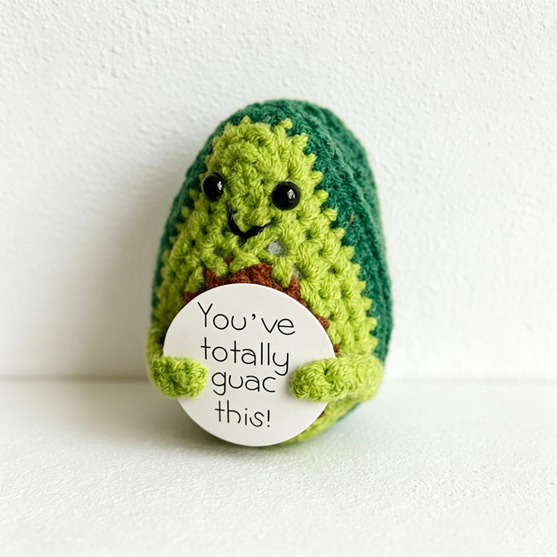 CouldNook Yarn Produce Message Doll Ornament - Assorted Character Shapes