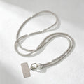 CouldNook Rhinestones Set Crossbody Phone Strap with Heart-Shaped Links