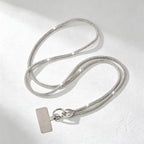 CouldNook Rhinestones Set Crossbody Phone Strap with Heart-Shaped Links