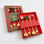 CouldNook Christmas Cutlery Set - Character Tops and Decorative Charm Designs