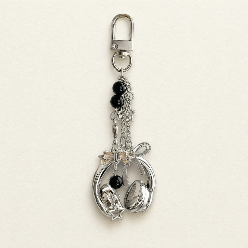 CouldNook Mixed Motif Beaded Phone Charm - Loop Cord Attachment