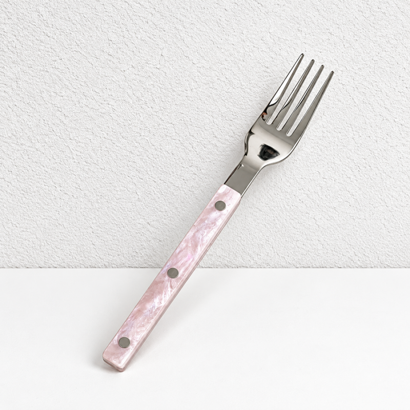 Marbled Handle Flatware - Straight Grips and Round Rivets