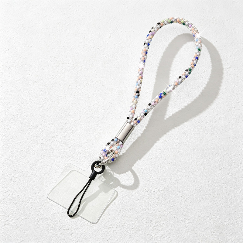 CouldNook Rhinestones Set Phone Strap with Figure-Eight Links