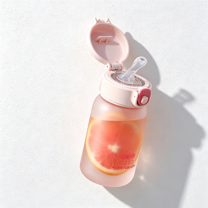 CouldNook Straw Water Bottle - Flip Lid and Folding Carry Ring