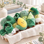 CouldNook Plush Novelty Charm - Smiling Food and Botanical Character Designs
