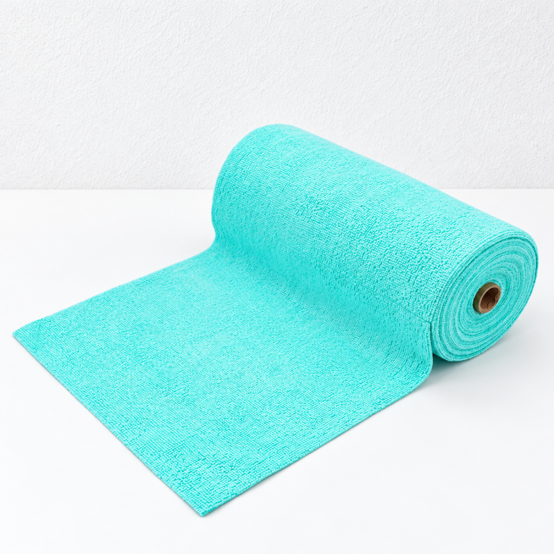Tear-Off Microfiber Cleaning Cloths on a Roll