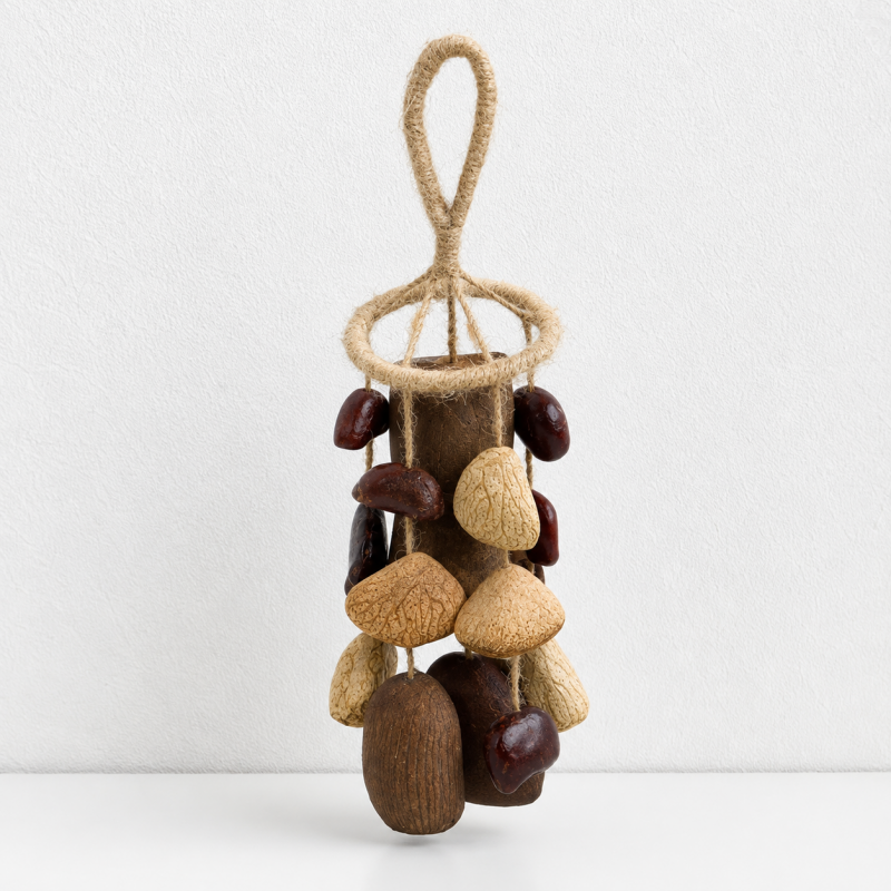 CouldNook Botanical Seed Bag Charm - Forest Nut Keychain
