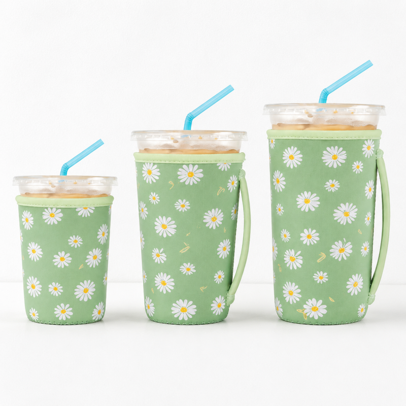 CouldNook Neoprene Cup Carrier - Patterned Body and Side Strap