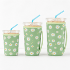 CouldNook Neoprene Cup Carrier - Patterned Body and Side Strap