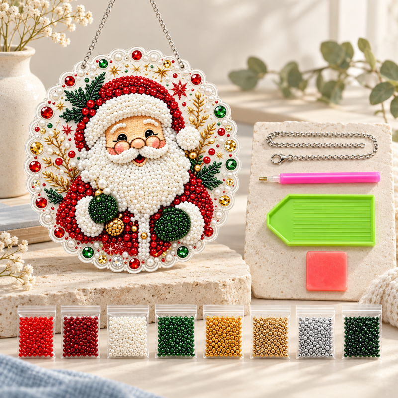 CouldNook Diamond Painting Hanging Ornament Kit - Seasonal Designs And Chain