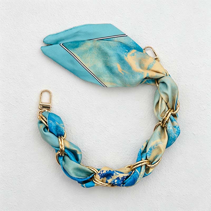 CouldNook Botanical Scarf Phone Wrist Strap - Upscale Anti‑Drop Lanyard