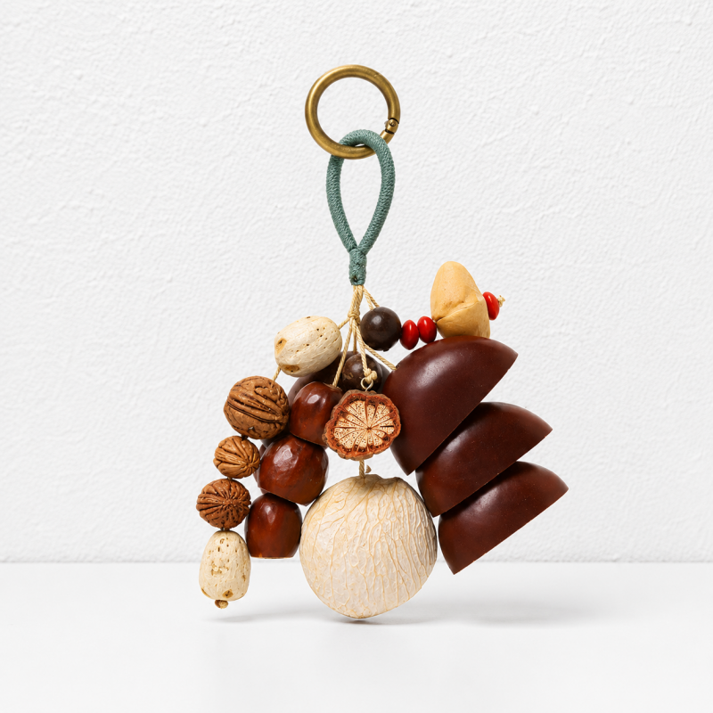 CouldNook Natural Seed Bag Charm - Boho Nut Pendant