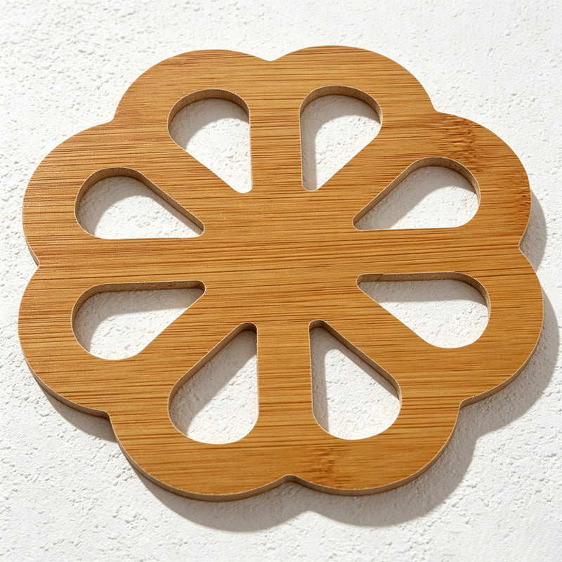 CouldNook Bamboo Openwork Trivet - Nine Decorative Shaped Designs