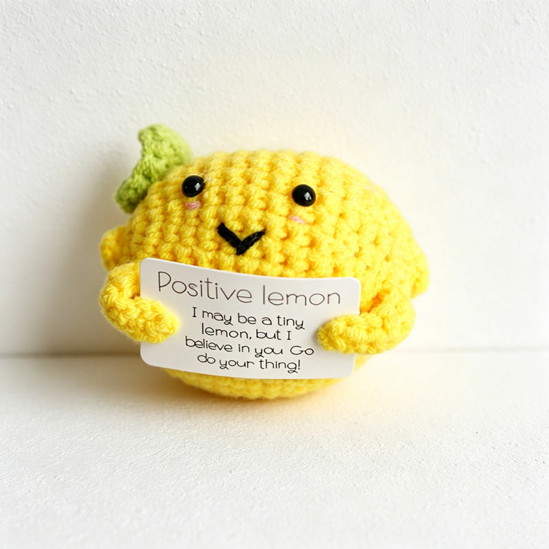 CouldNook Yarn Produce Message Doll Ornament - Assorted Character Shapes