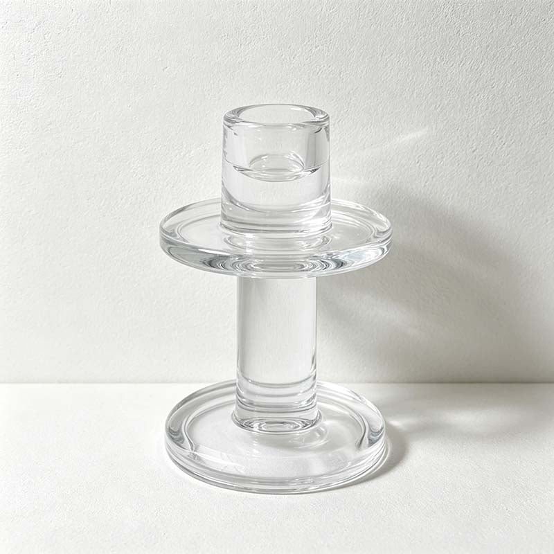 CouldNook Candle Holder And Taper Collection - Glass Bases And Separate Candles