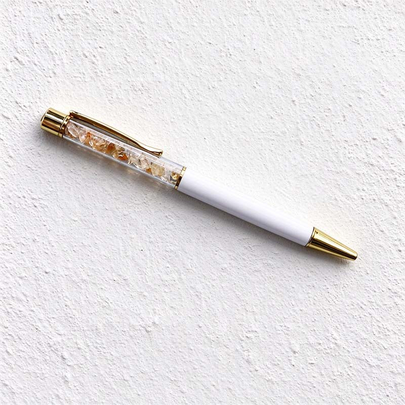CouldNook Chip Filled Ballpoint Pen - Clear Chamber And Contrasting Barrel
