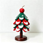 CouldNook Christmas Tree Trivet Set - Red and Green Layers