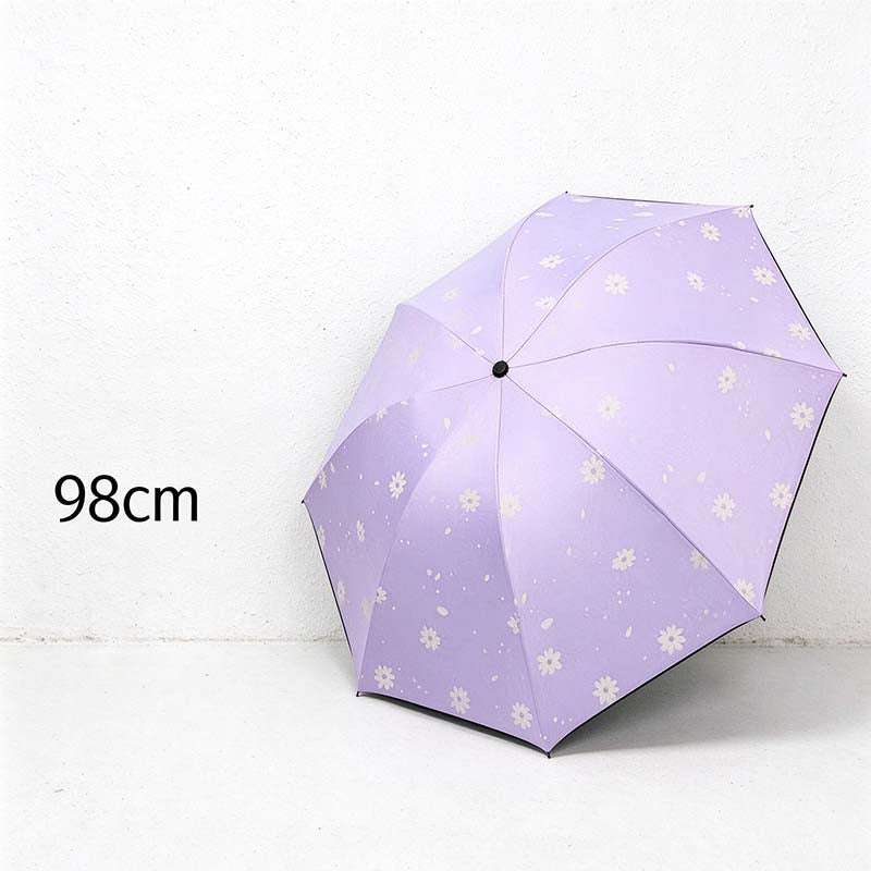 Folding Umbrella Collection - Printed Solid and Gradient Canopies