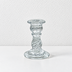 CouldNook Decorative Glass Candle Holder - Sculpted Shapes