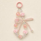 CouldNook Fluffy Pom Lanyard - Crystal Phone Charm