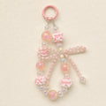 CouldNook Cake Beaded Keychain - Bowknot and Crystal Accents
