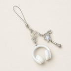 CouldNook Headphone Music Keychain - Star and Instrument Charms