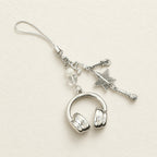 CouldNook Headphone Music Keychain - Star and Instrument Charms
