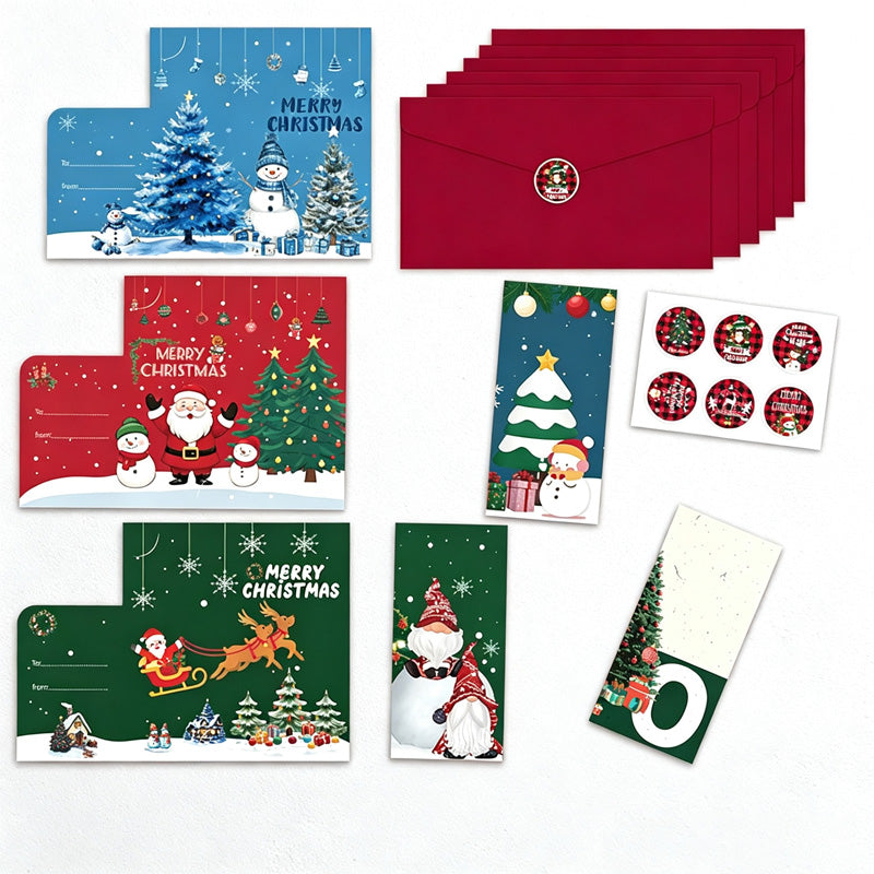 CouldNook Holiday Greeting Card Set - Christmas Birthday Assortments