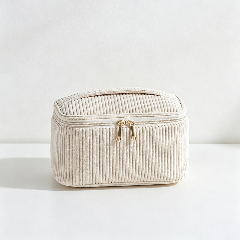 CouldNook Corduroy Cosmetic Bag - Vanity Storage Accent