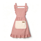 CouldNook Ruffle Stripe Apron‑Women Kitchen Cooking Apron