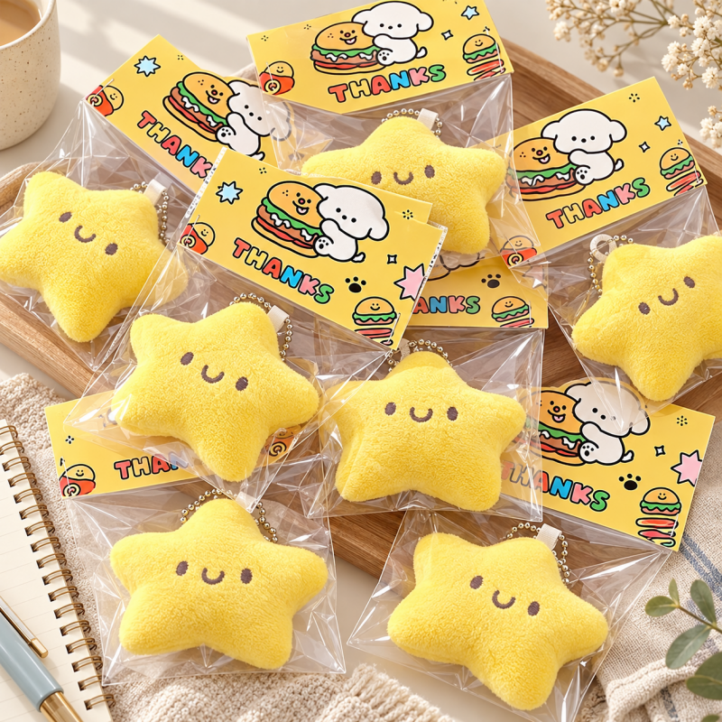 CouldNook Plush Star Charm - Expressive Faces and Playful Character Details