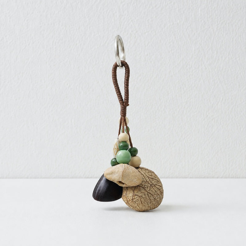 CouldNook Natural Seed Shell Charm - Braided Cord and Clasp