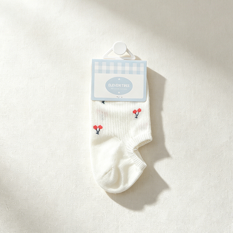 CouldNook Sweet Pattern Ankle Socks - Light Vanity Accent