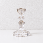 CouldNook Decorative Glass Candle Holder - Sculpted Shapes
